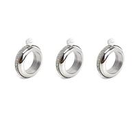 UrbanNest 3X Stainless Steel Bracelet Flasks Portable Wine Whisky Hip Flask Flagon Drinking Bottle Kitchen Wine Container,Silver