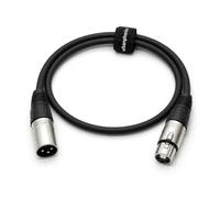 Urbanphonics 1m XLR Microphone Cable | 3-Pin Male to Female Mic Lead | 1m balanced XLR microphone cable with 3-pin male and female connectors for compatible microphones, mixers and audio gear.