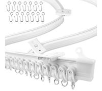 UrbanRed Flexible Ceiling Curtain Track, 3 Meters (300cm) - Room Divider, Curtain Rod, Ceiling Track, Wall Divider Curtain, Ceiling Mount, RV Rail, Shower Corner, Long Curved Hospital Privacy System