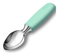 Urbanstrive Ice Cream Scoop Stainless Steel, Ice Cream Scooper Professional Large Ice Cream Scoops With Non-Slip Rubber Handle, Ice Cream Spade for Cookie Dough, Gelato, Sorbet, Melon, Mint Green