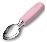 Urbanstrive Ice Cream Scoop Stainless Steel, Ice Cream Scooper Professional Large Ice Cream Scoops With Non-Slip Rubber Handle, Ice Cream Spade for Cookie Dough, Gelato, Sorbet, Melon, Pink