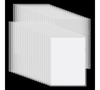 URbantin A4 Cut Flush Folder - 40 Pack Clear Open Top & Side Plastic Folders - Cut Flush Folders Clear - Page Protector for Document (180 Micron)