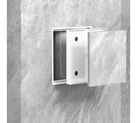 UrbanUp Access Panel Concealed Wall Tile Access Panel, Plastic Easy Access Doors Removable, Wall Hole Cover for Plumbing/Electrical Cables/Wiring, Easy to Install(White,12x12cm/4.7x4.7in)