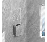 UrbanUp Access Panel Recessed Access Panel for Tile, Self-Adhesion Inspection Hatch Hidden, PVC Revision Door Detachable, Cover Plumbing Electrical Wiring(Gray,12x12cm/4.7x4.7in)