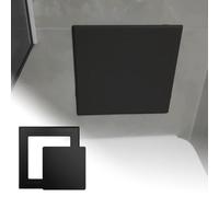 UrbanUp Access Panel Self-Adhesive Access Panel, Plastic Laundry Chute Door Easy to Open, Easy Access Doors/Attic Access Door, Universal Fuse Box Cover(Black,20x20cm(7.9x7.9))