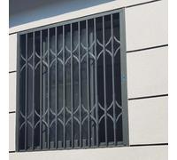 UrbanUp Grey Window Security Bars Foldable, Customizable Window Guards for Children, Sliding Window Bar Anti Burglar & Prevents Accidental Falls(W100xH160cm/40x63in)
