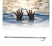 UrbanUp Life Saving Pole Stainless Steels Telescopic Rescue Hook, Portable Swimming Pool Rescue Pole Multi-use, Emergency Protective Equipment for Swim Club/Yachts(1.9m (6.2ft)~7m (22.9ft))