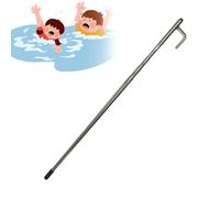 UrbanUp Life Saving Pole Water Parks Telescopic Rescue Life Hook, Special Lifeguard Rod Kit for Home/Commerical, Drowning Swimmers Emergency Life-Saving Pull Rod(1.3m (4.2ft)~4.2m (13.7ft))