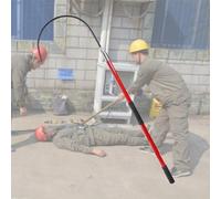 UrbanUp Lightweigh Body Rescue Hook Hotstick, Non-Conductive Life-Saving Pull Rod, Insulated Tools for Fire Electrician, 10kv/ 35kv/ 110kv/ 220kv(Red,3m/9.8ft)