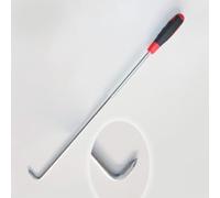 UrbanUp Manhole Lifting keys Handy Steel Manhole Hook for Lifting Manhole Covers/Moving Storm Drains Cover, Red Rubber Handle Single Hook, Heavy Duty Lifting Hooks(Size:80 cm(31 1/2"))