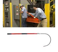 UrbanUp Rescue Pole with Body Hook for Fire Electrician, Fiberglass Lifeguard Rod Kit for 10kv 35kv 110kv 220kv, Splicing Electrical Safety Rescue Hook(Red,1m/3.3ft)
