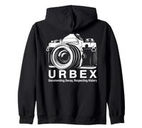 Urbex Photographer Documenting Decay Respecting History Zip Hoodie