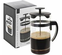 URBN-CHEF 1L French Press Coffee Maker Machine - Cafetiere Plunger for Home Office Use with Glass Jug Durable Design, Easy Clean, Perfect for Freshly Brewed Coffee Tea, and Herbal Infusions
