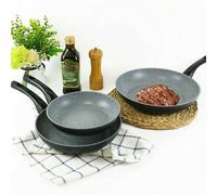 Urbn-Chef 28Cm Width 3Pcs Forged Aluminium Induction Frying Grilling Pans Cookware Set