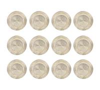URBN-CHEF 33cm Plastic Christmas Charger Plates (Gold - Blast, 12)