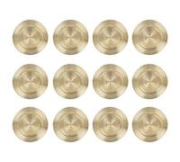 URBN-CHEF 33cm Plastic Christmas Charger Plates (Gold - Mosaic, 12)