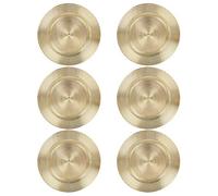 URBN-CHEF 33cm Plastic Christmas Charger Plates (Gold - Mosaic, 6)