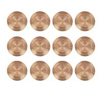 URBN-CHEF 33cm Plastic Christmas Charger Plates (Rose Gold - Mosaic, 12)