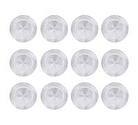 URBN-CHEF 33cm Plastic Christmas Charger Plates (Silver - Blast, 12)