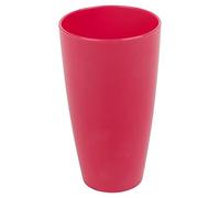 URBN-CHEF 6 Pcs Unbreakable Reusable Coloured Plastic Tall Drinking Cups Party Tableware (Pink)