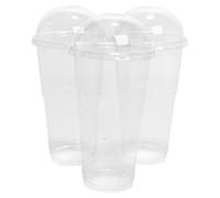 Urbn-Chef Height 12Cm 500Ml Set Of 480 Clear Bioware Plastic Smoothie Slush Cups & Lids