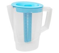 Urbn-Chef Height 25Cm 2.2L Blue Plastic Slim Fridge Water Juice Jug Dispenser Large Handle & Infusion Core