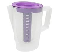 Urbn-Chef Height 25Cm 2.2L Purple Plastic Slim Fridge Water Juice Jug Dispenser Large Handle & Infusion Core