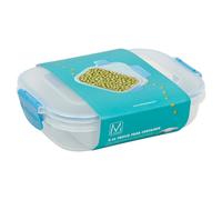 Urbn-Chef Height 5Cm 600Ml Blue Food Plastic Storage Container Airtight Seal Clip Lock Lid