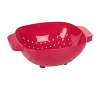 Urbn-Chef Height 9Cm Plastic Fuschia Colander Sieve Mesh Food Pasta Rice Veg Washing Strainer Kitchen Basket