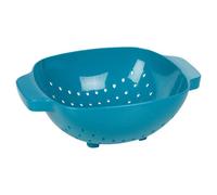 Urbn-Chef Height 9Cm Plastic Teal Colander Sieve Mesh Food Pasta Rice Veg Washing Strainer Kitchen Basket