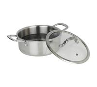 Urbn-Chef Hextec 24Cm Diameter Non Stick Stainless Steel Induction Casserole Pot Kitchen Cookware