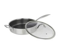 Urbn-Chef Hextec 28Cm Diameter Non Stick Stainless Steel Induction Deep Frying Pan With Lid Kitchen Cookware
