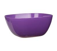 URBN-CHEF Large Durable Plastic Salad Serving Bowl Microwave Dishwasher Food Safe 13x26cm (Purple)