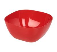 URBN-CHEF Large Durable Plastic Salad Serving Bowl Microwave Dishwasher Food Safe 13x26cm (Red)