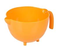URBN-CHEF Large Plastic Mixing Measuring & Dispensing Jug Pitcher with Pouring Spout Kitchen (Orange)