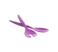 Urbn-Chef Length 30Cm 2 Pcs Purple Salad Food Servers Set Mixing Dinner Party Colourful Plastic Fork & Spoon