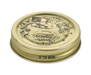 URBN-CHEF Metal Gold Jam Pickling Jar Replacement Airtight Lid Sets (2 (70mm))