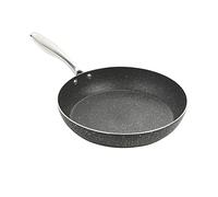 URBN-CHEF Pressed Aluminum Frying Pans with Marble Granite Non Stick Coating and Stainless Steel Handles Suitable for Gas Electric Induction Oven (24cm)