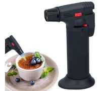 URBN-CHEF Professional Refillable Butane Blow Torch with Adjustable Flame, Perfect for Creme Brulee, Searing, BBQs, Safety Child Lock, Portable Design and Durable Construction