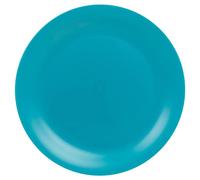 URBN-CHEF Set of 6 Reusable Plastic Plates Large Outdoor Dining (Green) | Food Safe BPA Free Plastic, Unbreakable Design, Dishwasher And Microwave Safe, Reusable For Parties And Picnics, D26xW26xH2cm