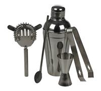 Urbn-Chef Urbnchef 18Cm Height 5 Pcs Bartender Cocktail Shaker Mixing Measuring Strainer Tongs Set In Gift Box