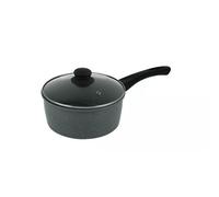 Urbn-Chef Urbnchef 20Cm Grey Sauce Pan Forged Carbon Steel Marble Nonstick Cookware