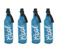 URBN-CHEF Zip Up Protective Insulating Neoprene 500ml Bottle Holder Sleeve Non Slip Coolerbag Water, Beer Jacket Covers for Travel, Sports, Hiking, Picnic, Beach, Park (Blue, 4)