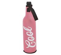 URBN-CHEF Zip Up Protective Insulating Neoprene 500ml Bottle Holder Sleeve Non Slip Coolerbag Water, Beer Jacket Covers for Travel, Sports, Hiking, Picnic, Beach, Park (Pink, 1)