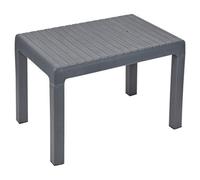 Urbn-Garden Urbn Garden Height 42Cm Light Grey Outdoor Plastic Lightweight Coffee Table Patio Balcony Garden Furniture