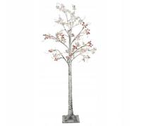 Urbn-Living 1.5M Christmas Snowy Birch Tree With 72 Warm White Leds