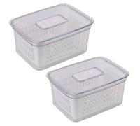 Urbn-Living 1.6L, Set Of 2 - Fridge Organiser Basket Set - 1.6L & 3.6L