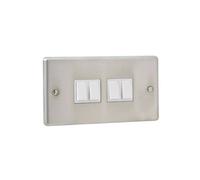 Urbn-Living 10X British General 4-Gang 10A 2-Way Light Switch