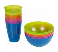 Urbn-Living 12Pc Kids Reusable Plastic Tableware Set