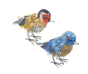 Urbn-Living 2-Pc Metal Birds Ornaments - 27X12X20Cm